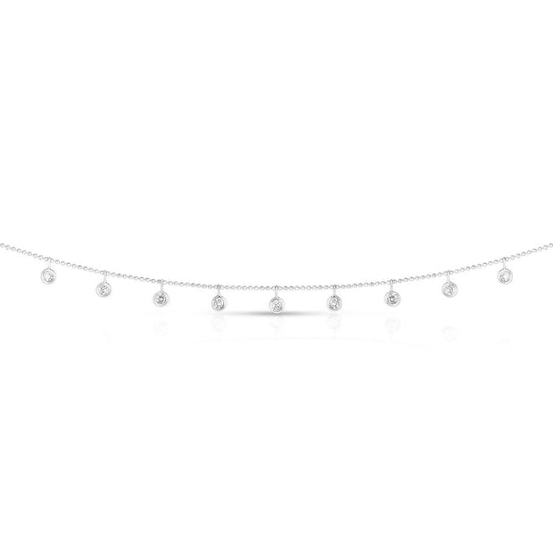 14K Gold .50ct Dangling Diamonds Necklace