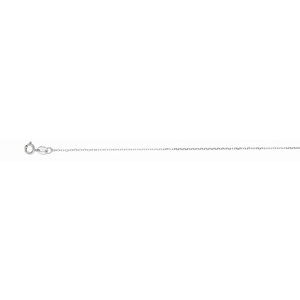 14K Gold 0.87mm Diamond Cut Cable Chain
