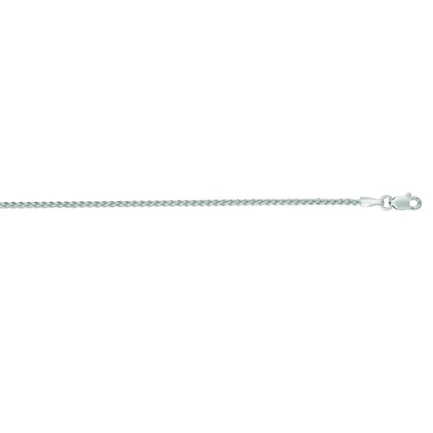 14K Gold 1.5mm Round Wheat Chain
