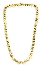 10K Gold 10.7mm Semi-Solid Classic Miami Cuban