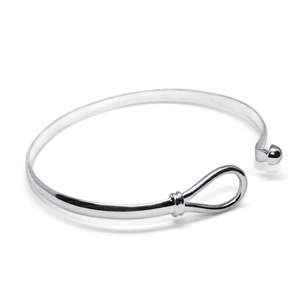 Loop Knot Bracelet made in Sterling Silver with a Silver Ball