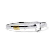 St. Croix Bracelet handmade in Sterling Silver with Yellow Gold Vermiel