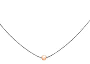 Authentic Cape Cod Necklace made by Lestage- Sterling Silver with 14k Rose Gold